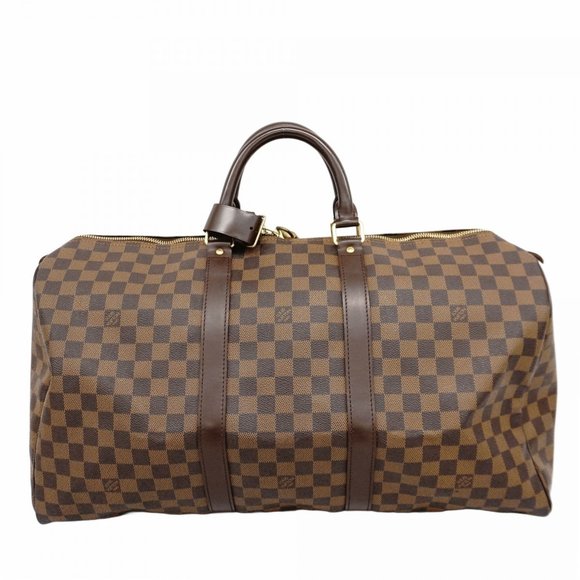 LOUIS VUITTON Brown Damier Keepall 50 Boston Bag - Picture 1 of 12